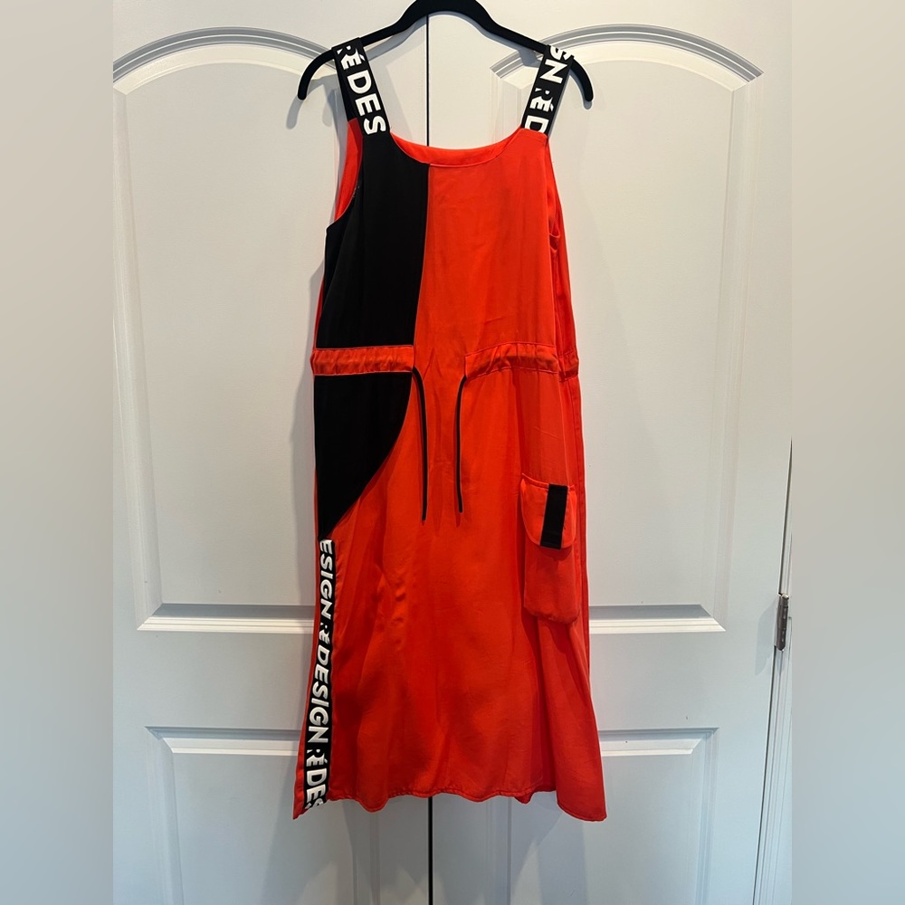 Red and Black Maxi Dress